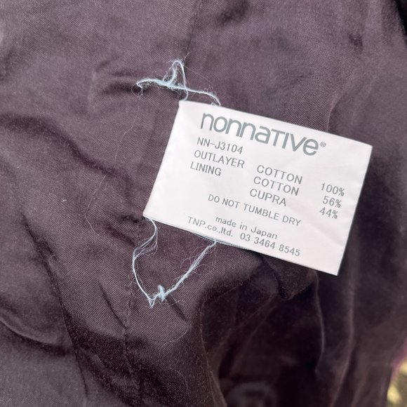 Chore Herringbone 100% Cotton Raspberry Long "Tourist Jacket" Size 4 M/L puffer - Picture 8 of 13